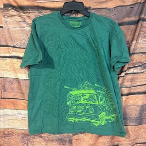 Lootwear TMNT Men's Green XL 100% Cotton Graphic T-Shirt Crew Neck